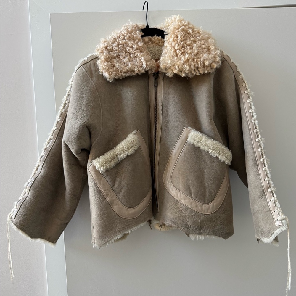 Milena Silvano Aviator Jacket Rare Archival Piece